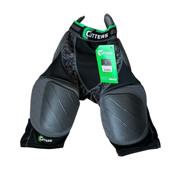 cutters Other - Cutters Rev Impact 5 Pad Football Shorts With Hard Cap Men’s X-Large Black/Camo